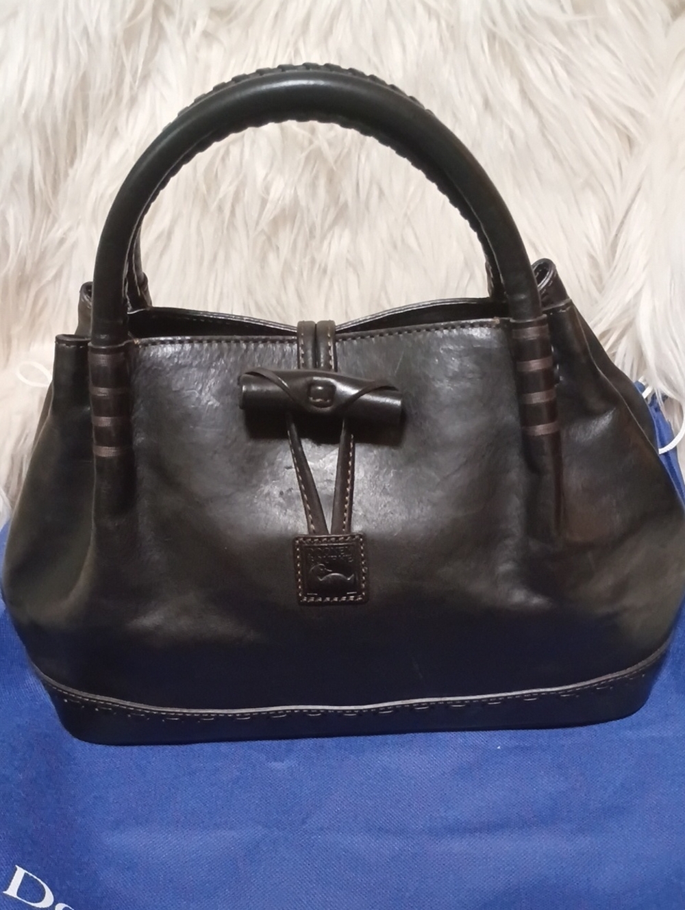 Dooney & Bourke Florentine Leather Toggle satchel bag - Picture 6 of 17